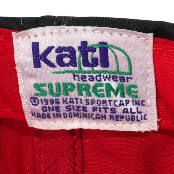 Rare 90s Kati Supreme Dodge Embroidered Red & Black Adjustable Strapback Hat - Picture 5 of 7